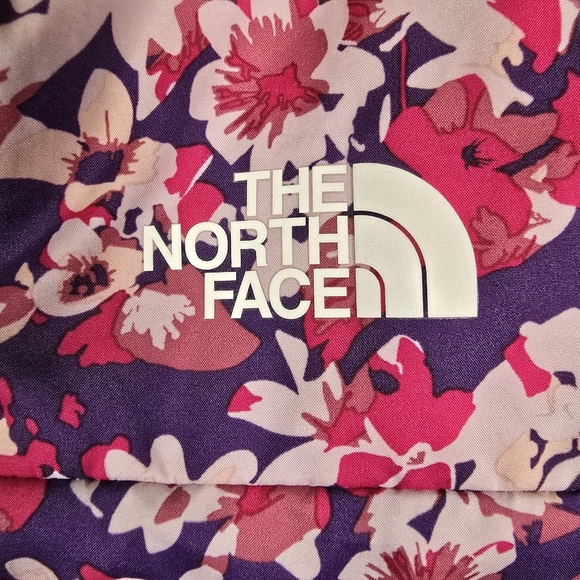 The North Face Kids Floral Soft Lining Zip Jacket Pink and Purple Size 6-12month - Picture 3 of 16